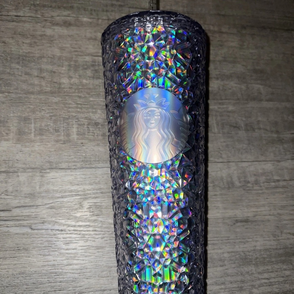 STARBUCKS -24 oz Holographic Tumbler with Logo NEW